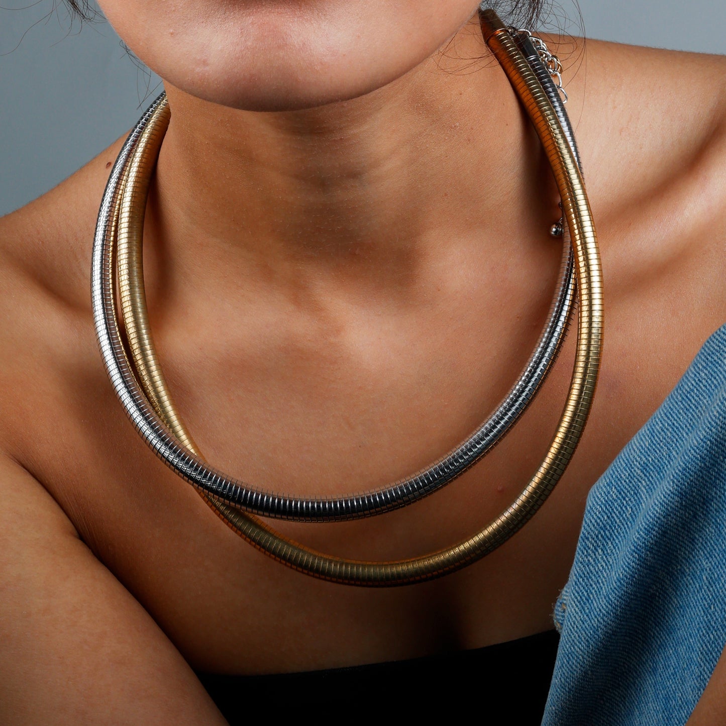 Metallic Wrap Necklace