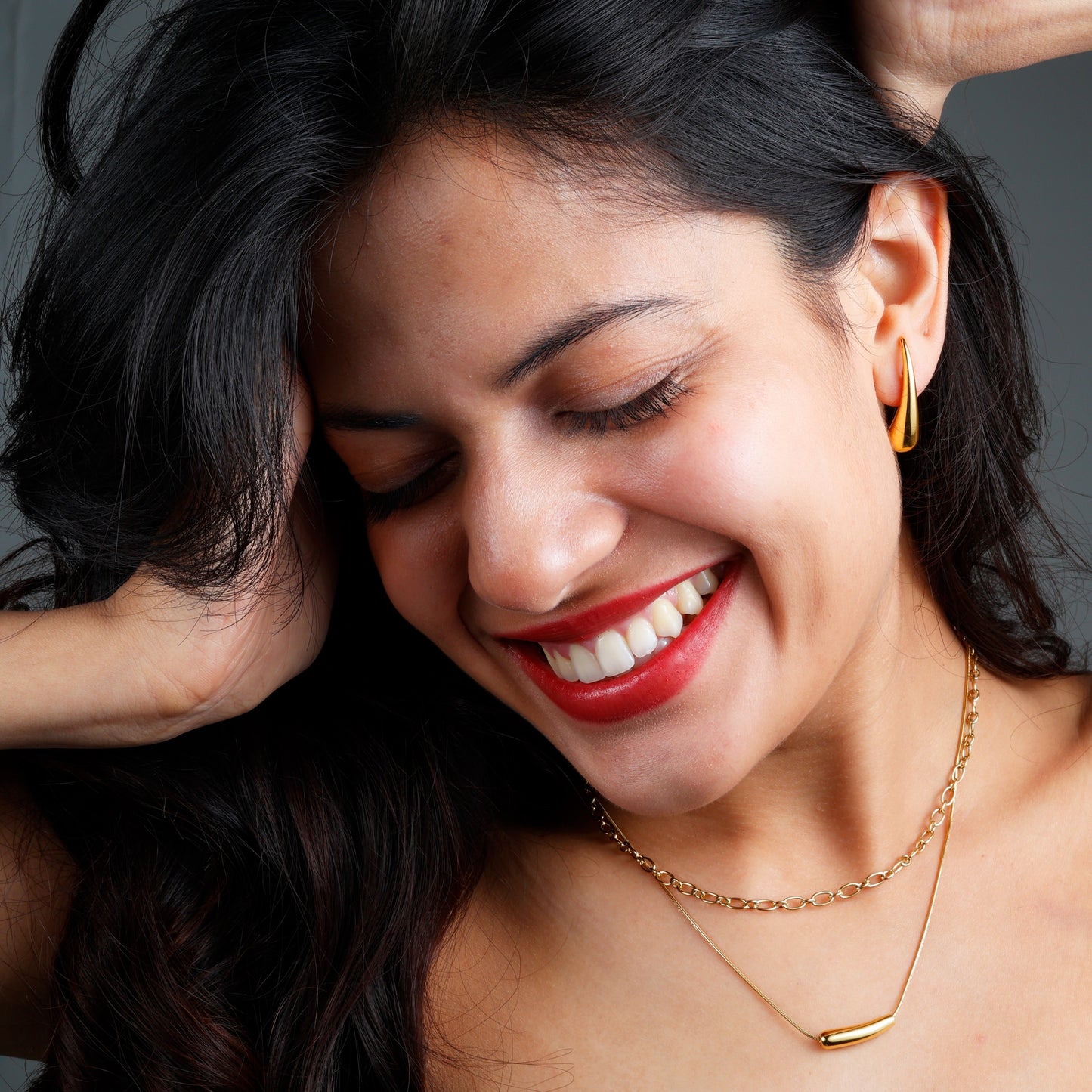 Elegant Layered Bar Necklace – Yellow Gold Plated, a minimalist touch to trendy and affordable jewelry collections.