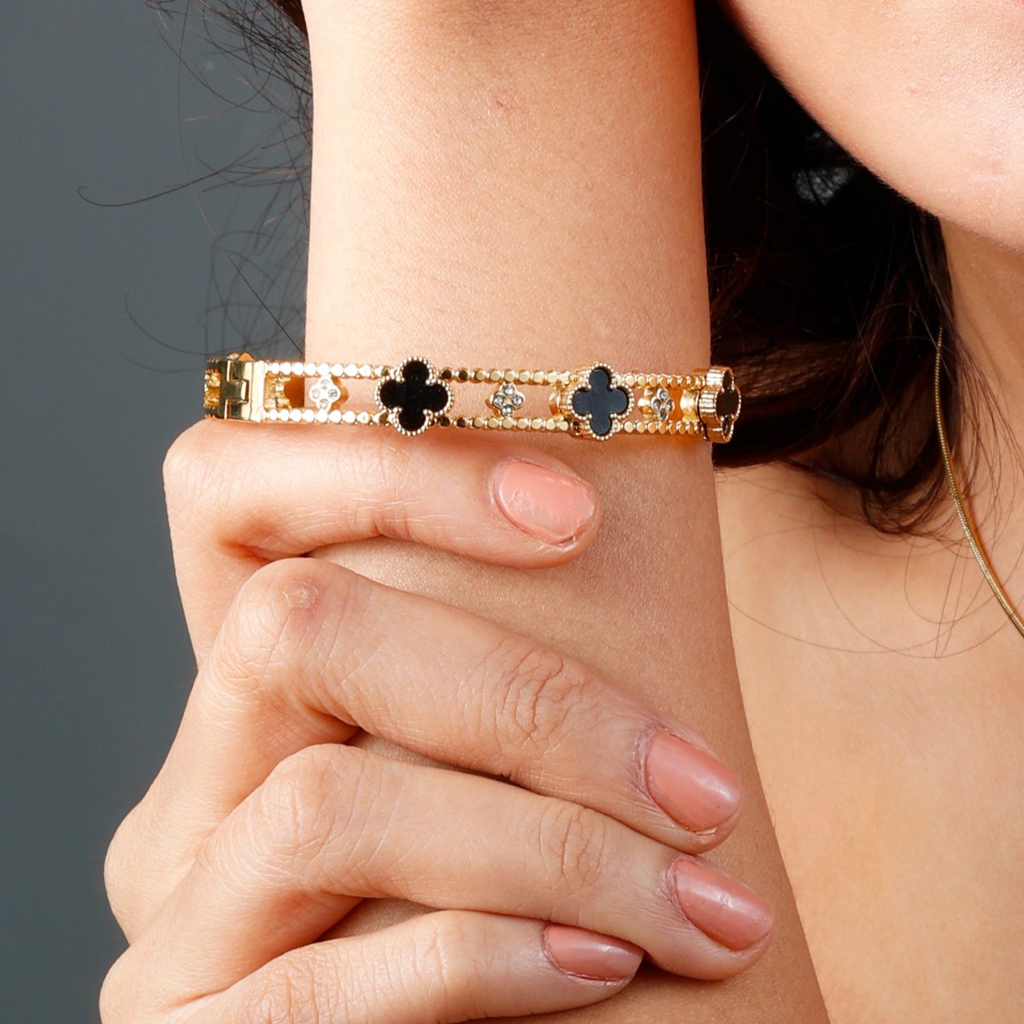 Dazzling Gold Bracelet – Yellow Gold Plated, trendy and affordable jewelry for women.