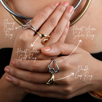 Flowing Curve Ring