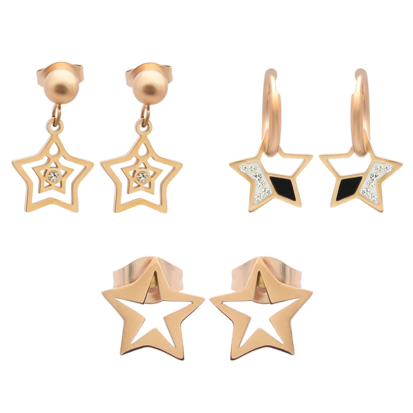 Twinkling Star Earrings Set