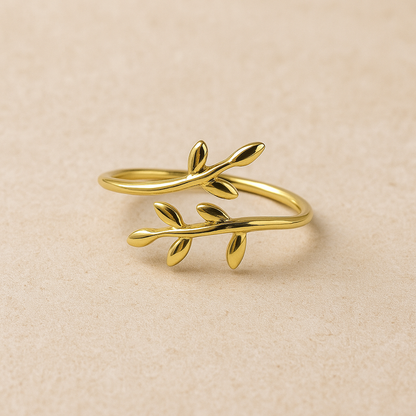 Twining Leaves Ring