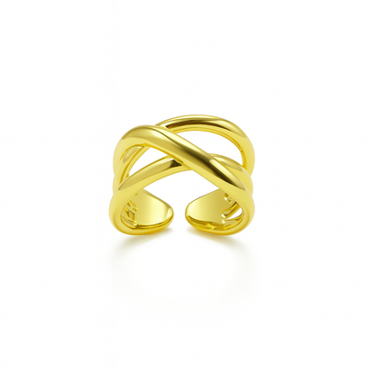 Crossed Band Ring