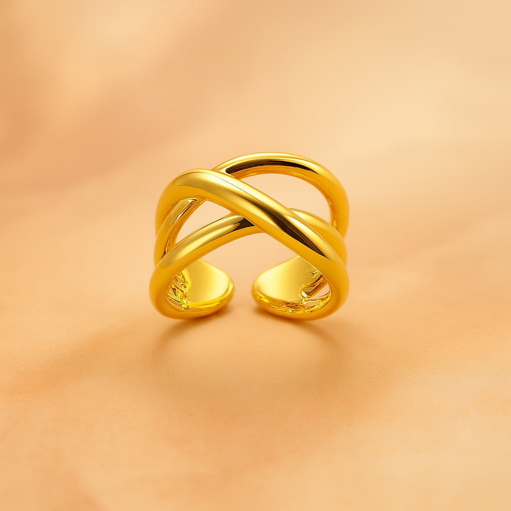 Crossed Band Ring