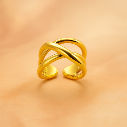 Crossed Band Ring
