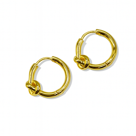 Knotted Hoop Earrings