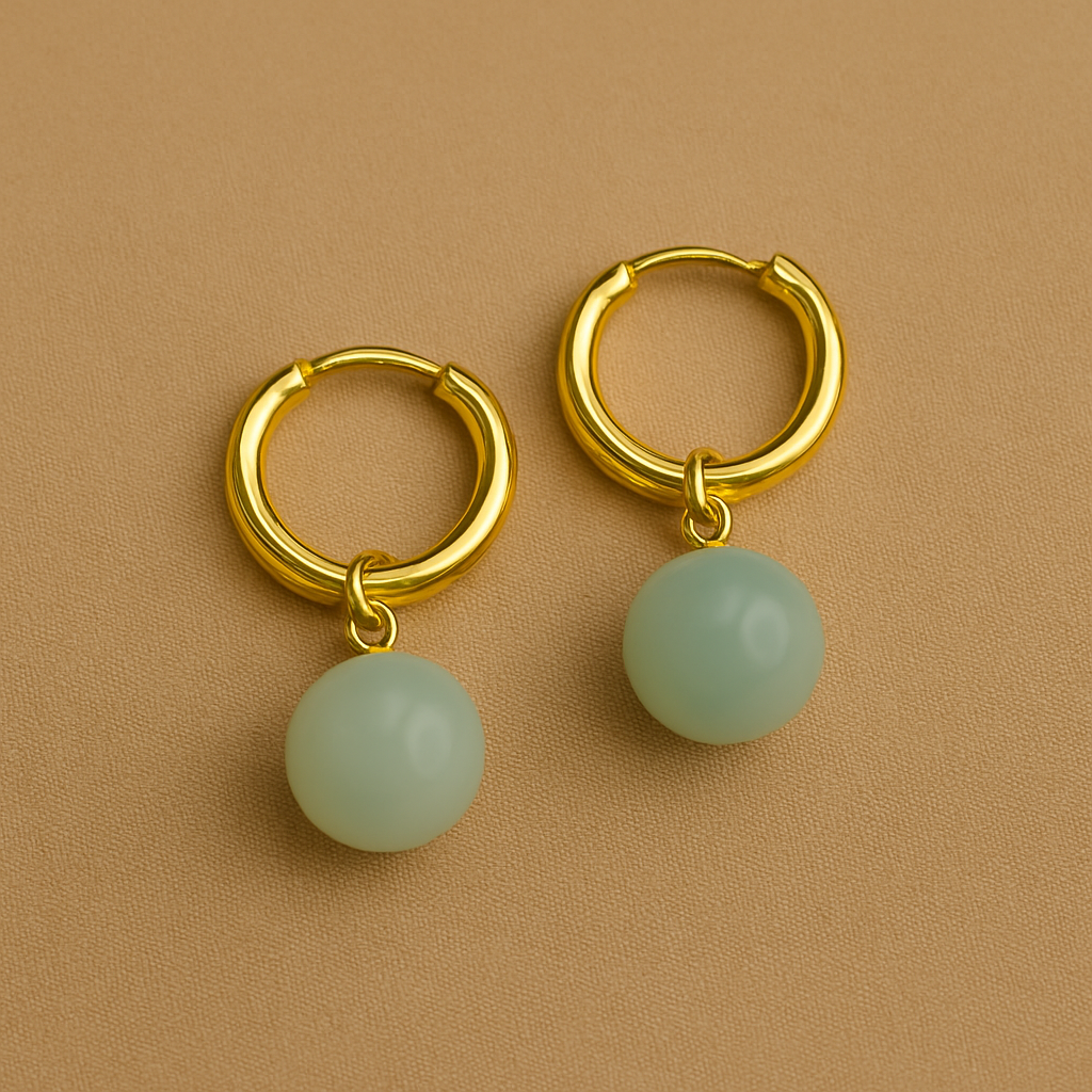 Moonstone Magic Hoop Earrings
