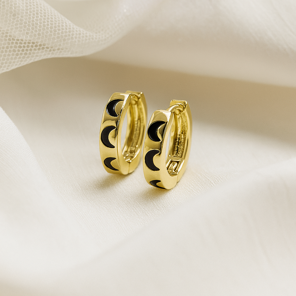 Lunar Hoop Earrings