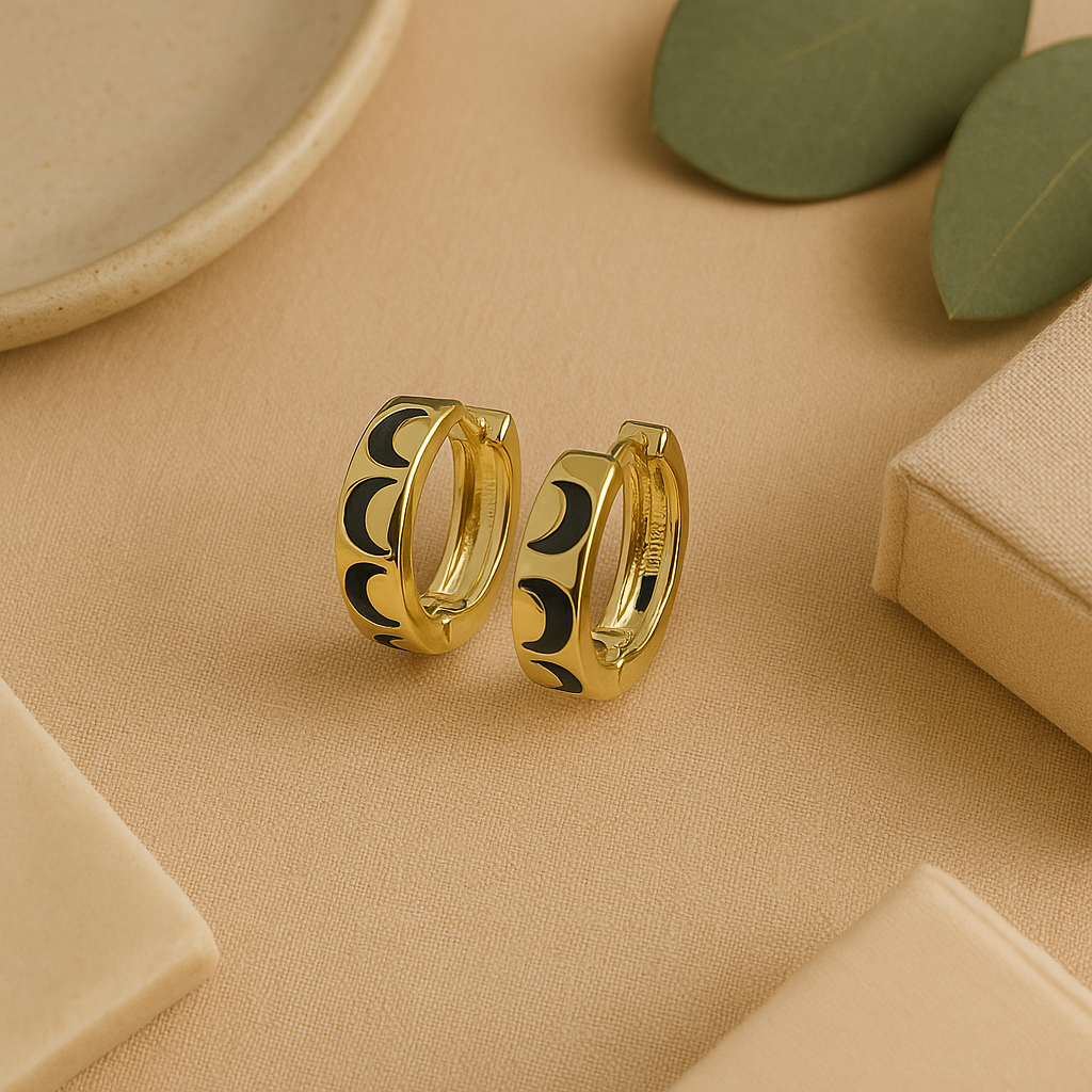 Lunar Hoop Earrings