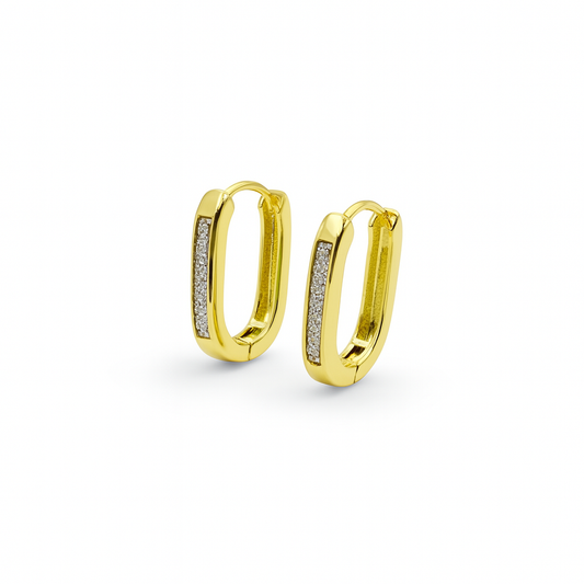 Shimmer Arc Hoops