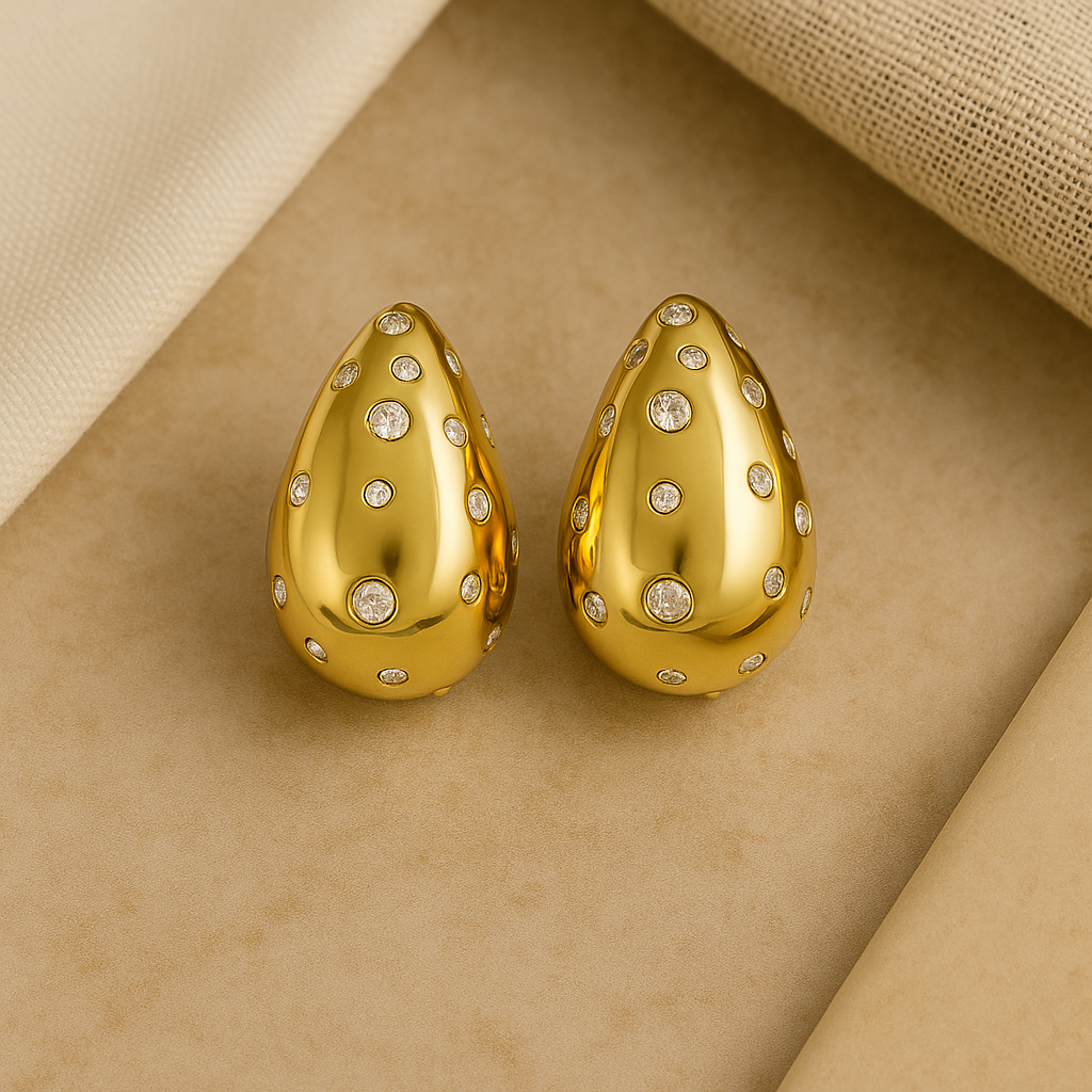 Sparkling Drop Earrings