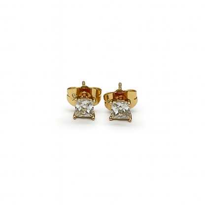 Square Crystal Studs