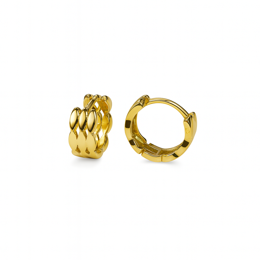 Interlinked Hoop Earrings