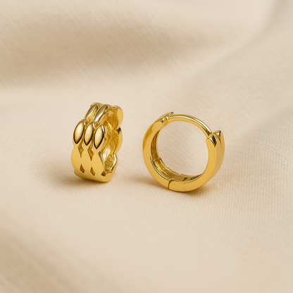 Interlinked Hoop Earrings