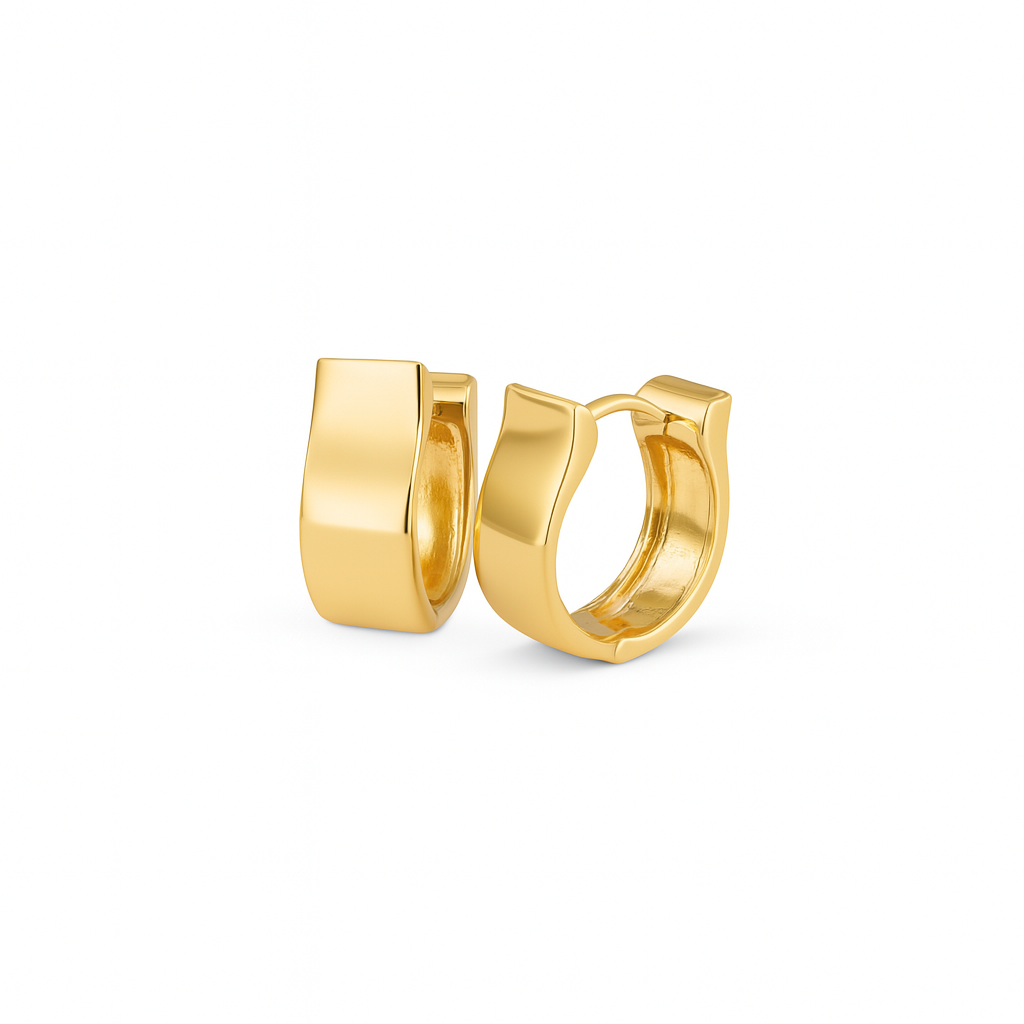 Curved Hoop Earrings