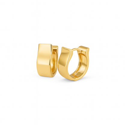 Curved Hoop Earrings