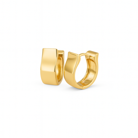 Curved Hoop Earrings