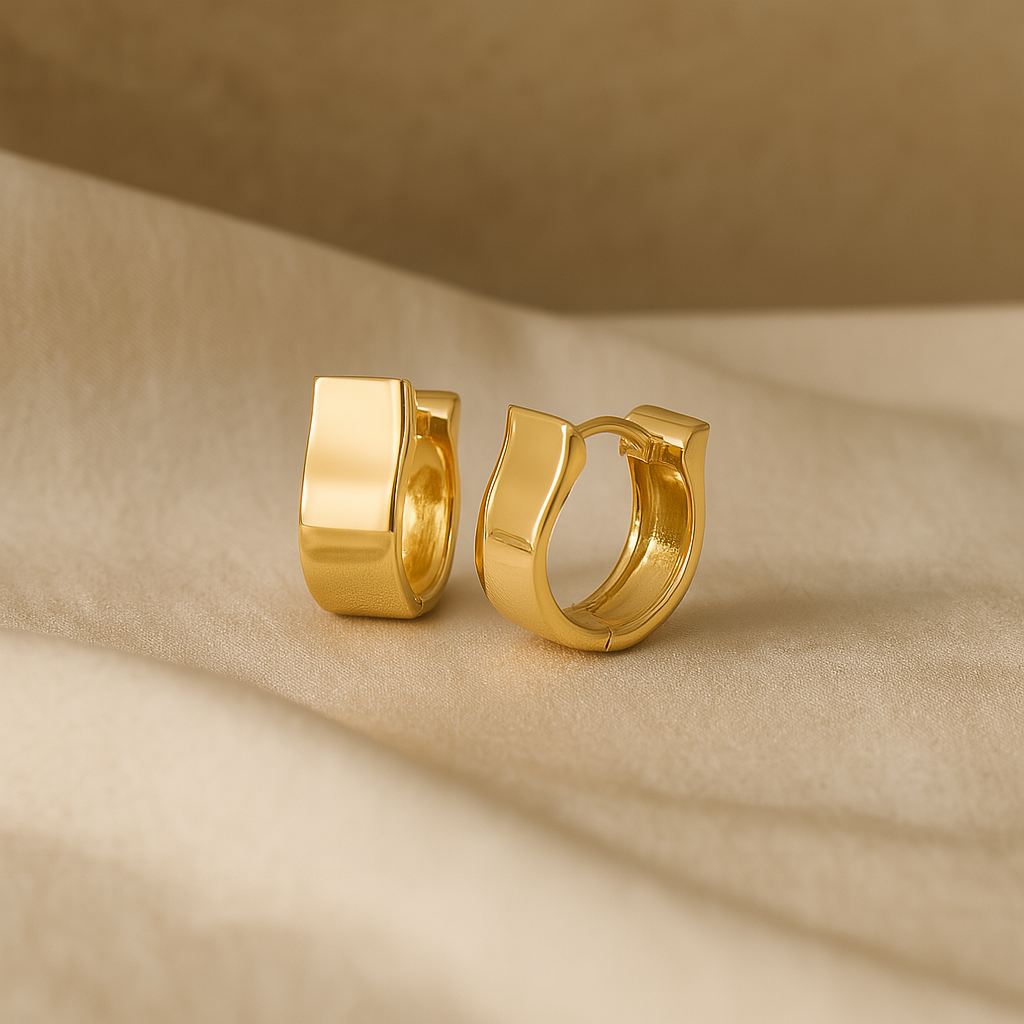 Curved Hoop Earrings