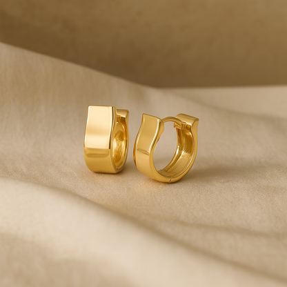 Curved Hoop Earrings