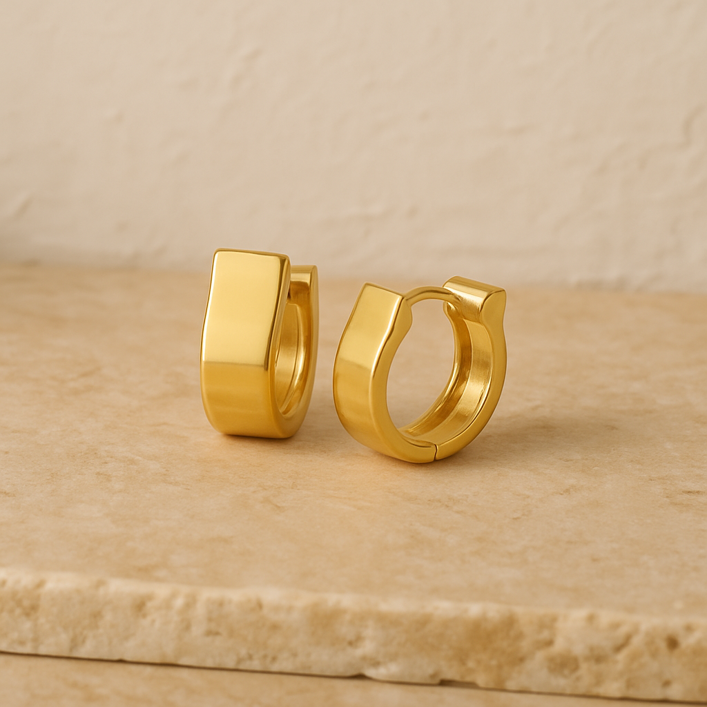Curved Hoop Earrings