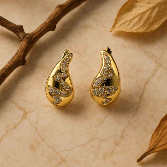 Teardrop Crystal Earrings