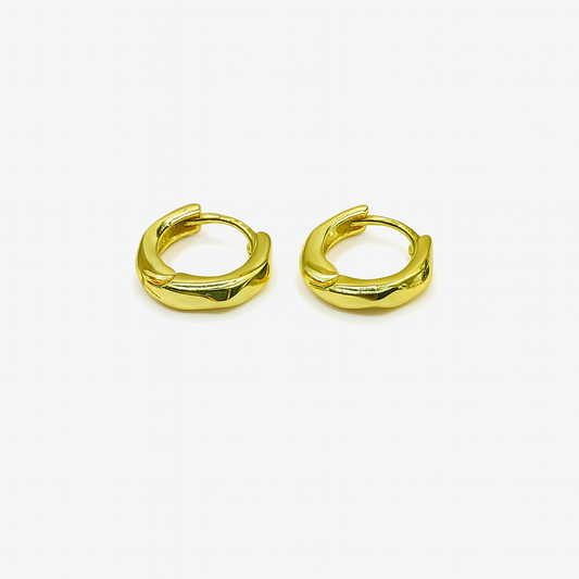 Hammered Hoop Earrings
