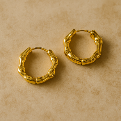 Wavy Hoop Earrings
