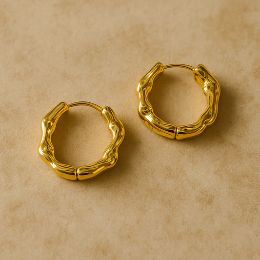 Wavy Hoop Earrings