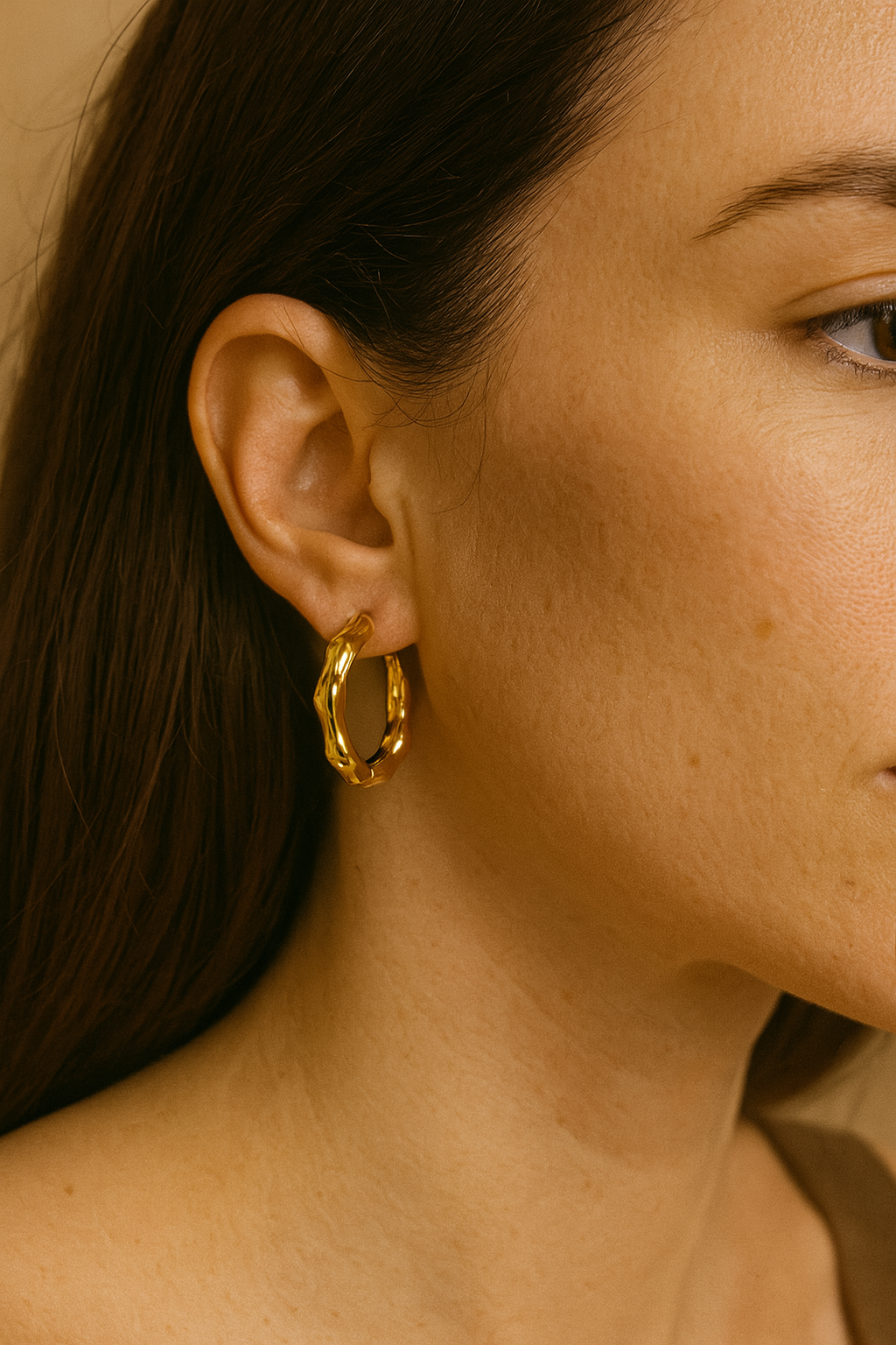 Wavy Hoop Earrings