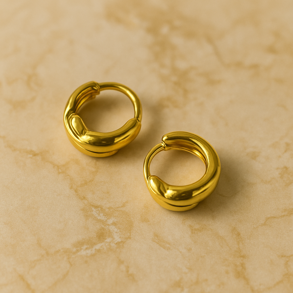 Serene Curl Hoops