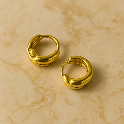 Serene Curl Hoops