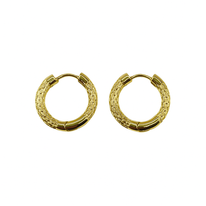 Wicker Hoop Earrings