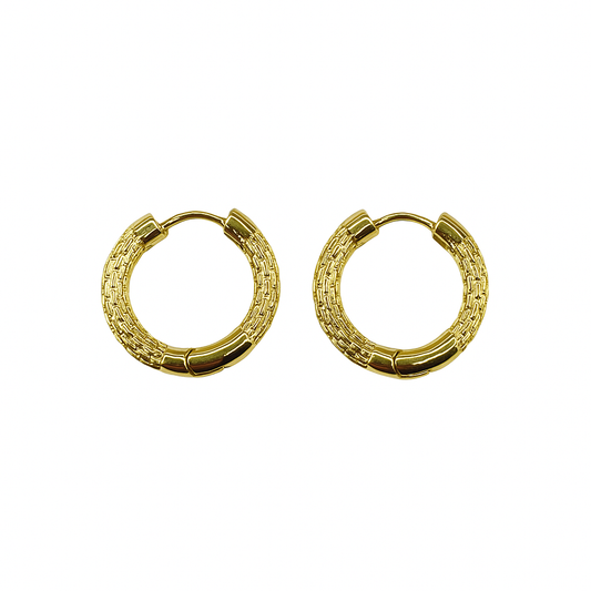 Wicker Hoop Earrings