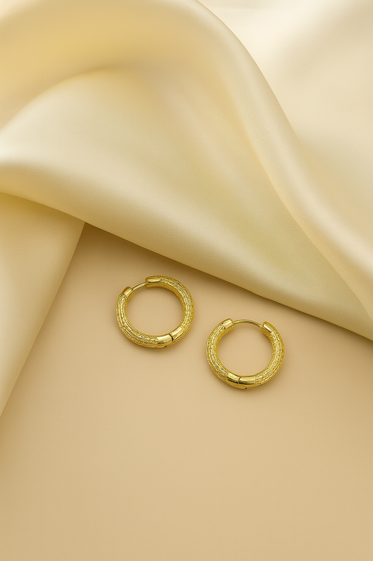 Wicker Hoop Earrings