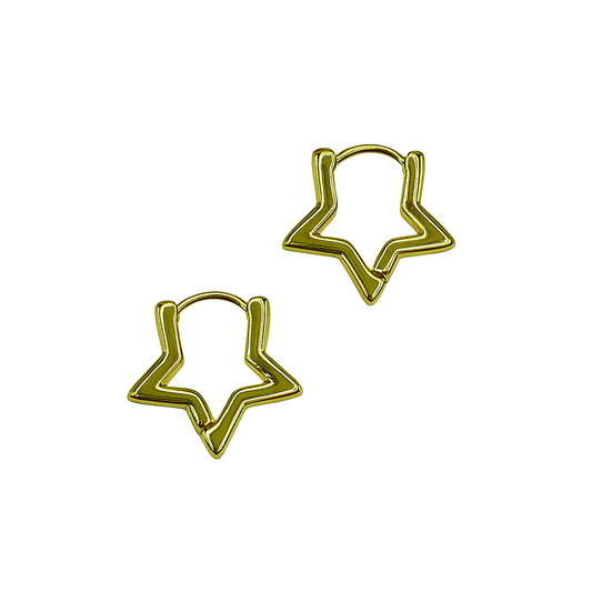 Twinkling Star Hoops