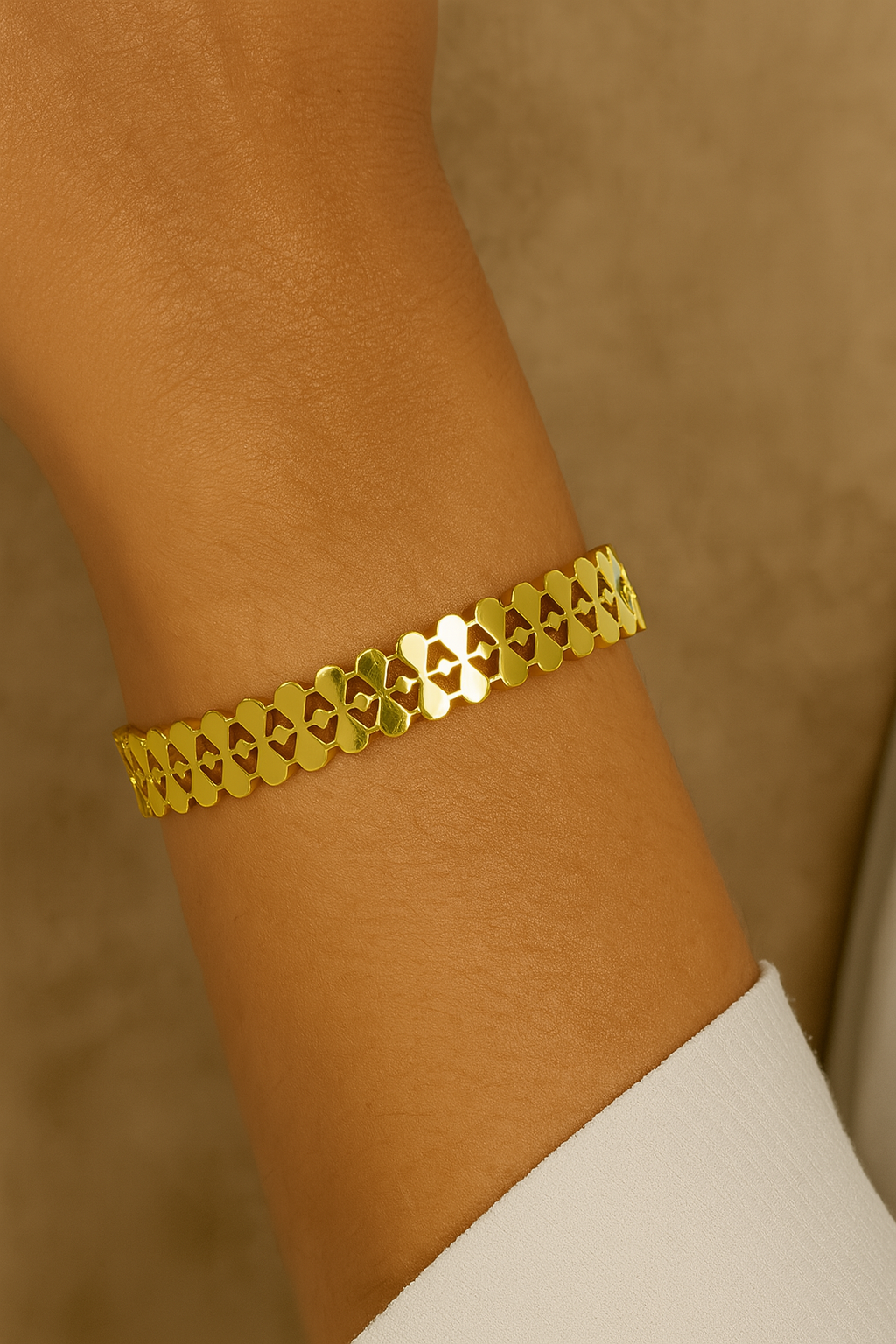 Golden Hoops Bracelet