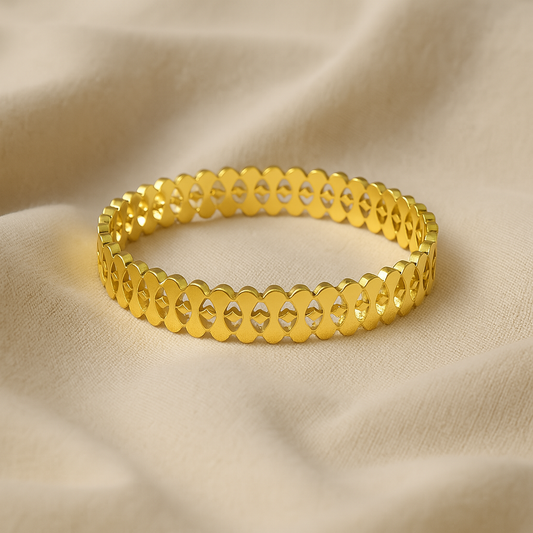 Golden Hoops Bracelet