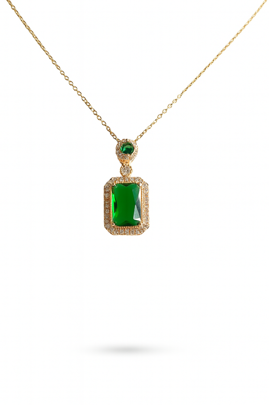 Emerald Pendant Necklace