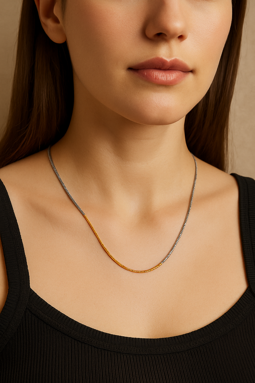Two-Tone Chain Necklace