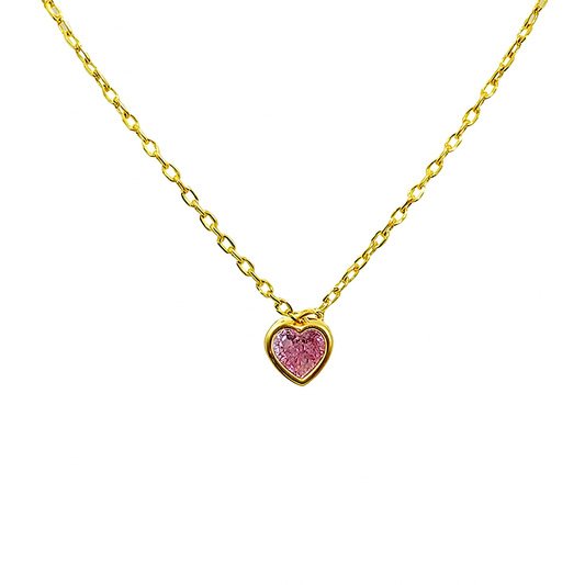 Pink Heart Necklace