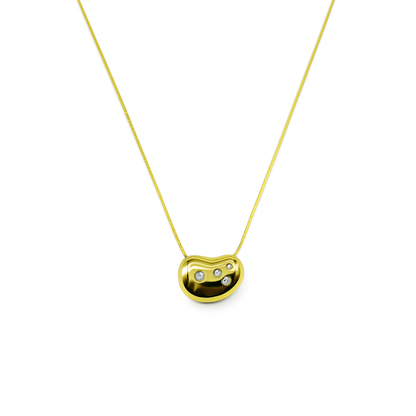 Crystals Bean Necklace