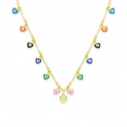 Colorful Evil Eye Necklace