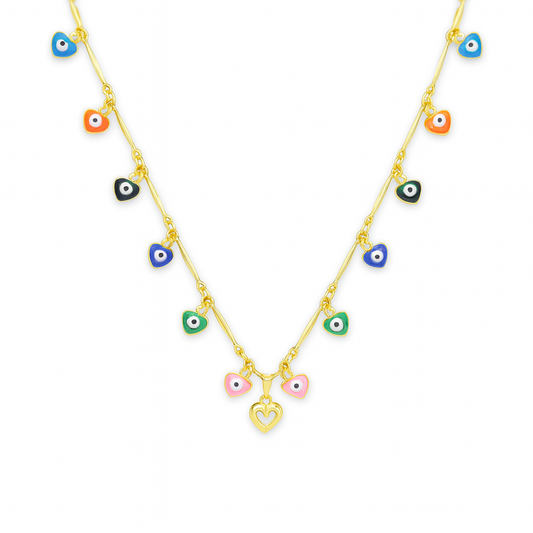 Colorful Evil Eye Necklace