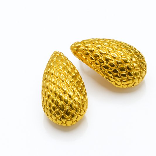 Textured Drop Earrings