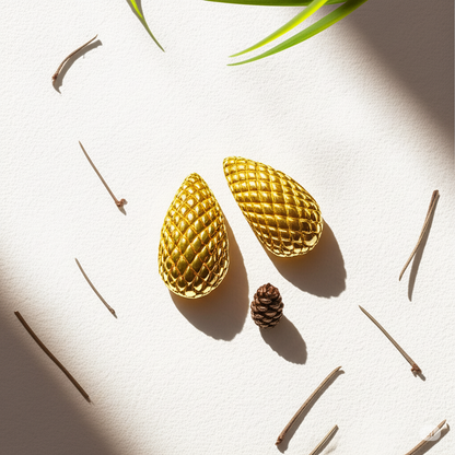 Textured Drop Earrings