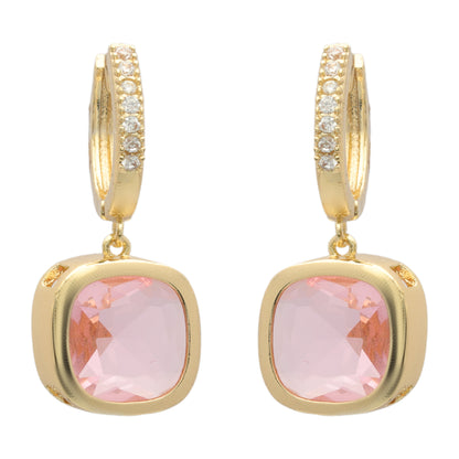 Pink Hoop Earrings