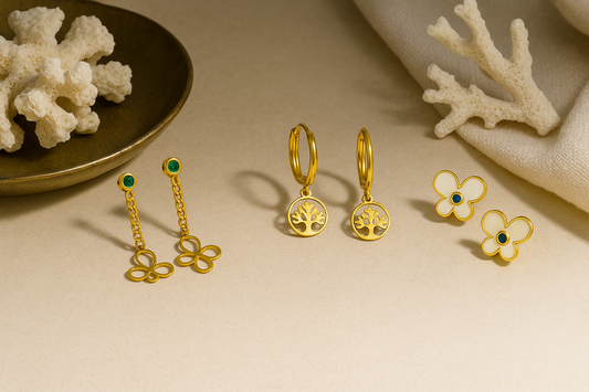 Butterfly Earrings Set