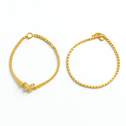 Gold Butterfly Anklet