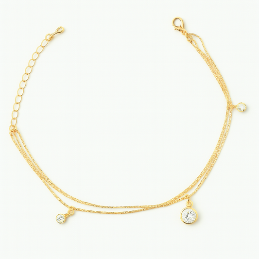 Dainty Layered Anklet