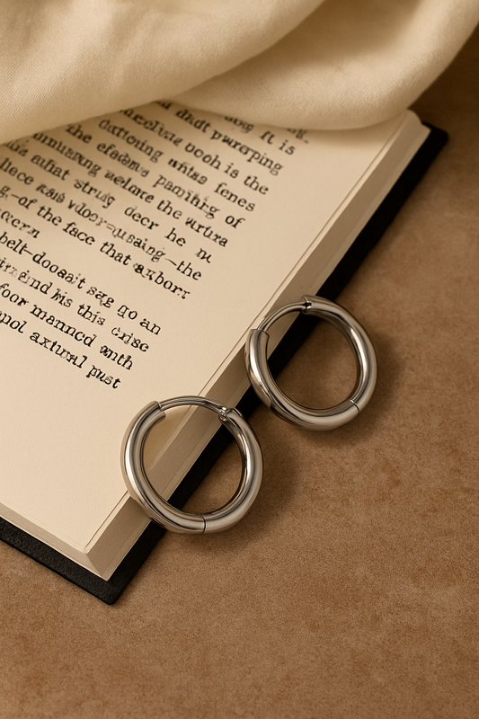 Orbital Silver Hoops